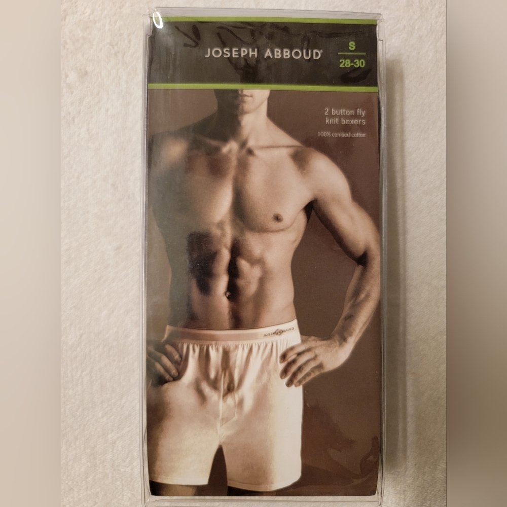 Joseph Abboud 100% cotton black knit boxers - new, set of 2